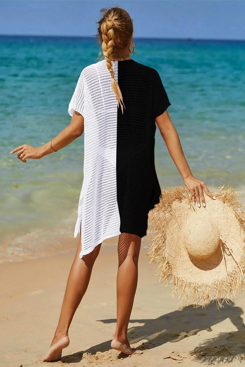 Chic openwork knit cover up - Love Salve